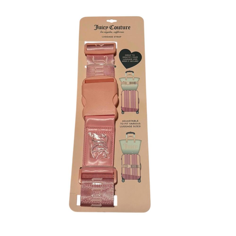 Juicy Couture Adjustable Pink Luggage Strap – New in Packaging